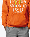 A Black Man in a Hoodie and Sweatpants Mockup