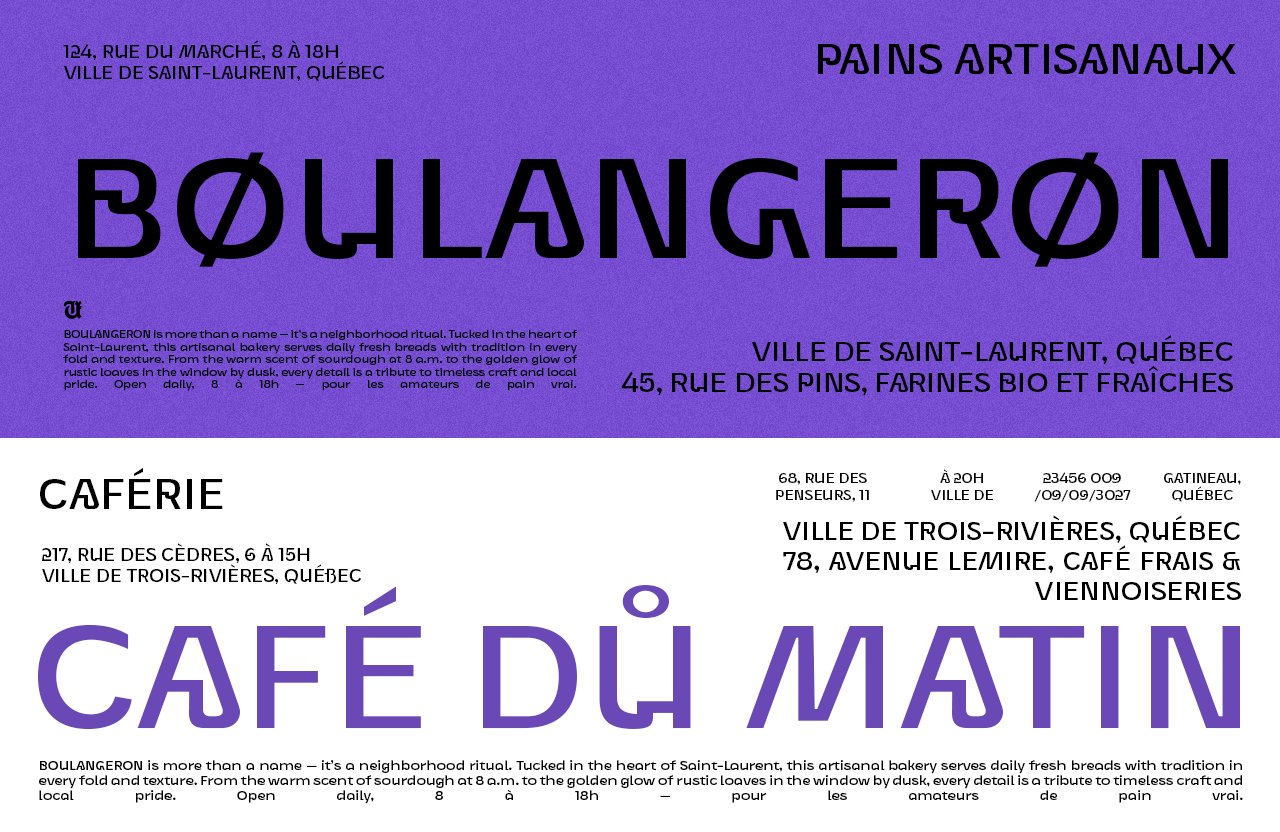 UT Goinera - A Unique Display Sans