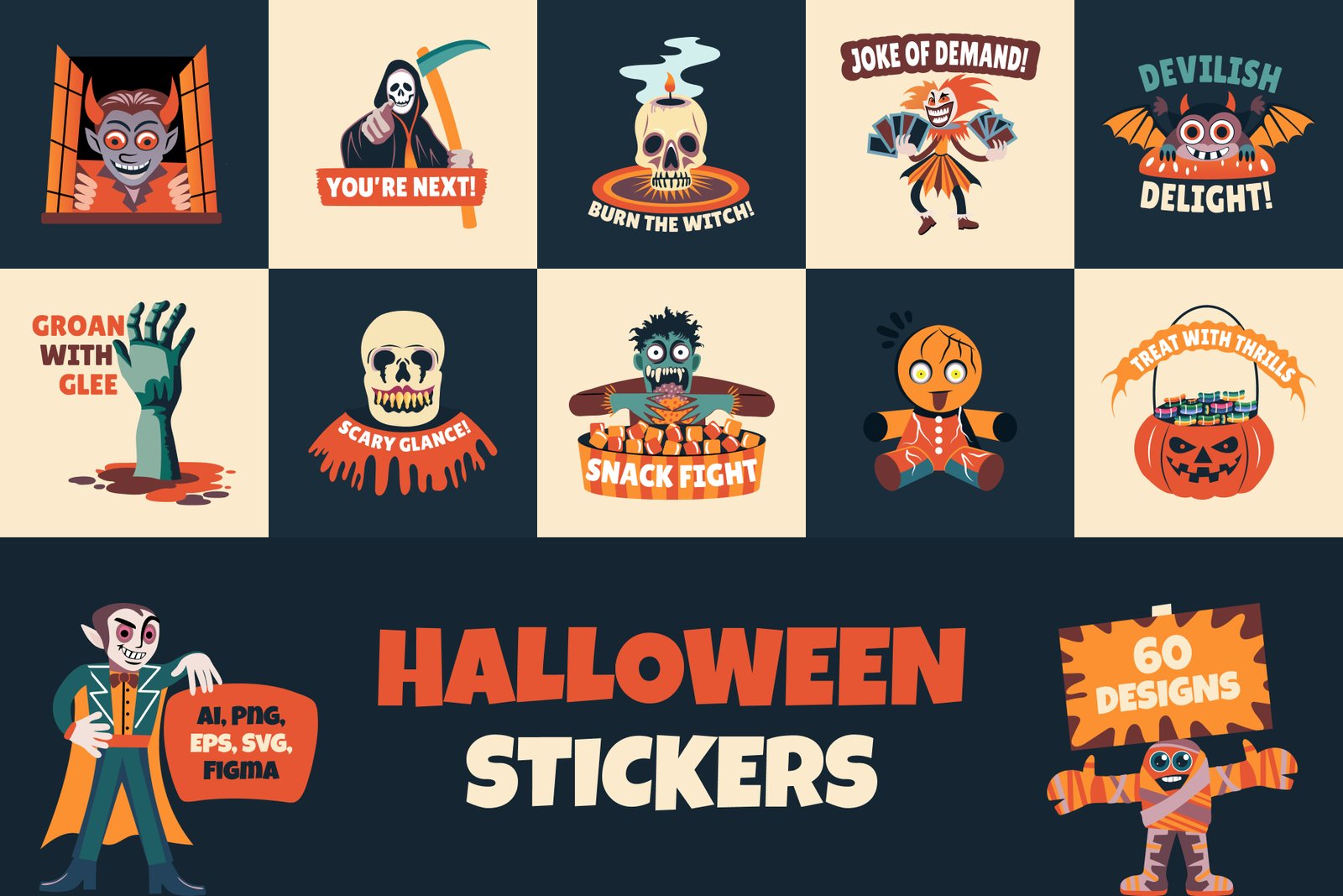 Halloween Stickers Collection