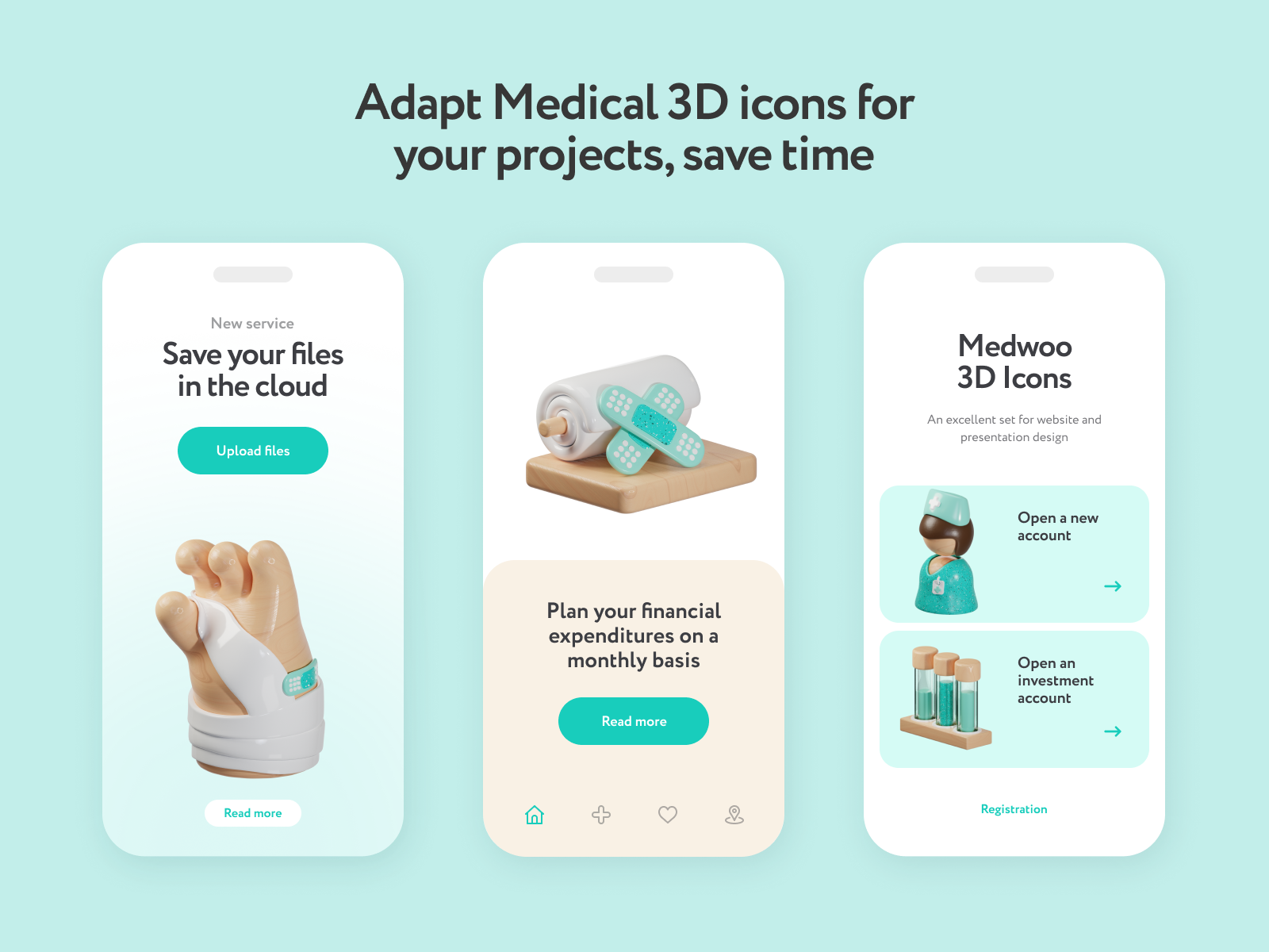Medwoo Medical 3D Icons
