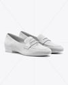 Pair of Suede Loafers Mockup