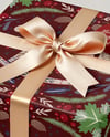 Gift Box with Bow and Confetti Mockup