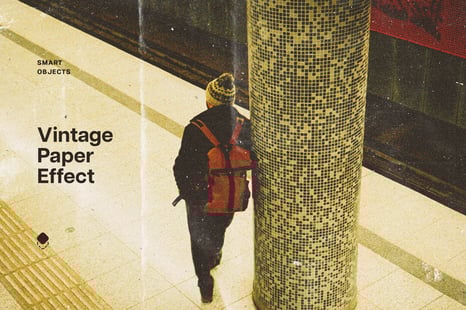Vintage Paper Photo Effect - Graphic Design Assets
