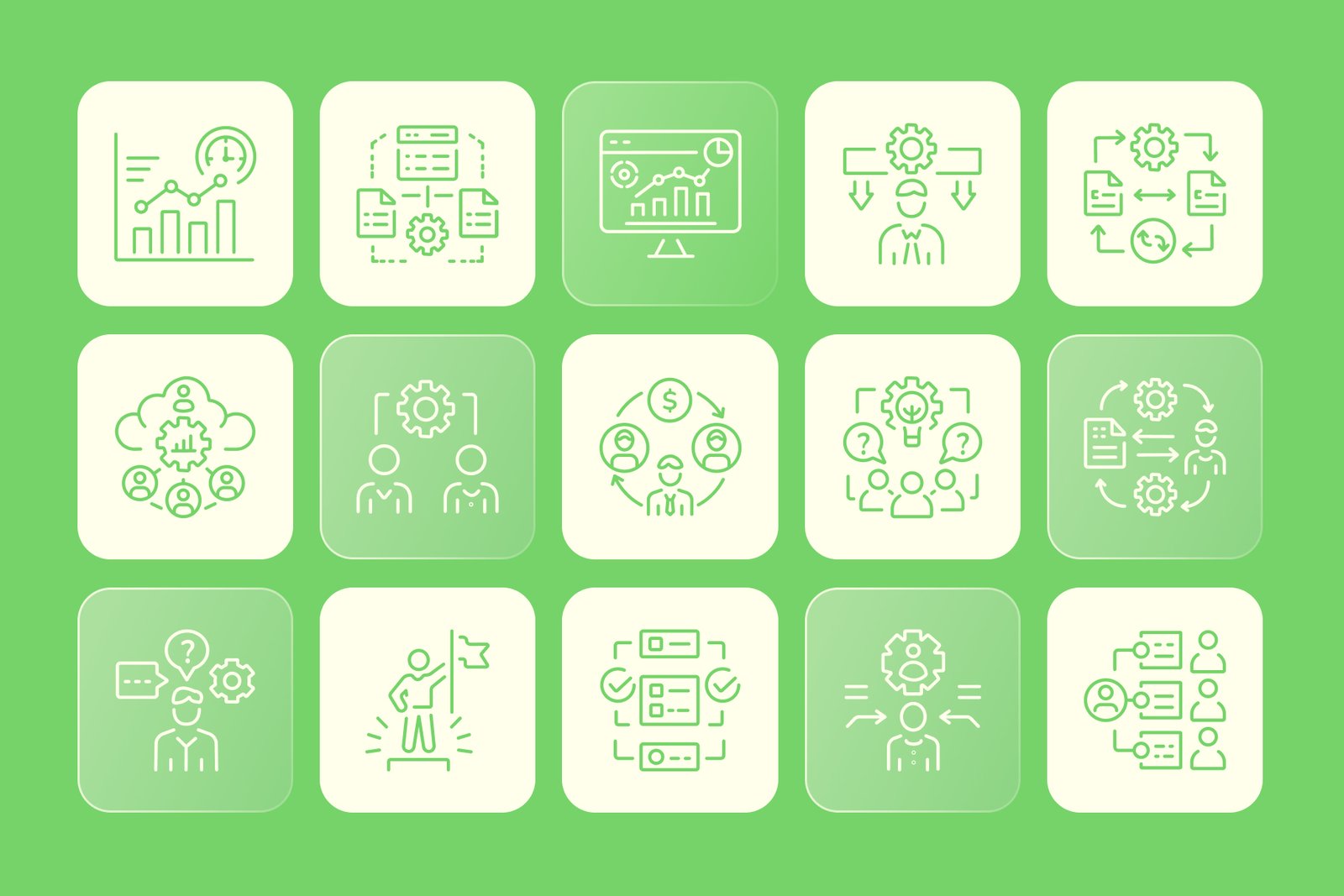 Management Icons Set