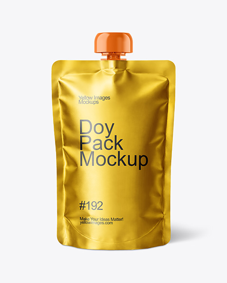 Metallic Doy Pack Mockup