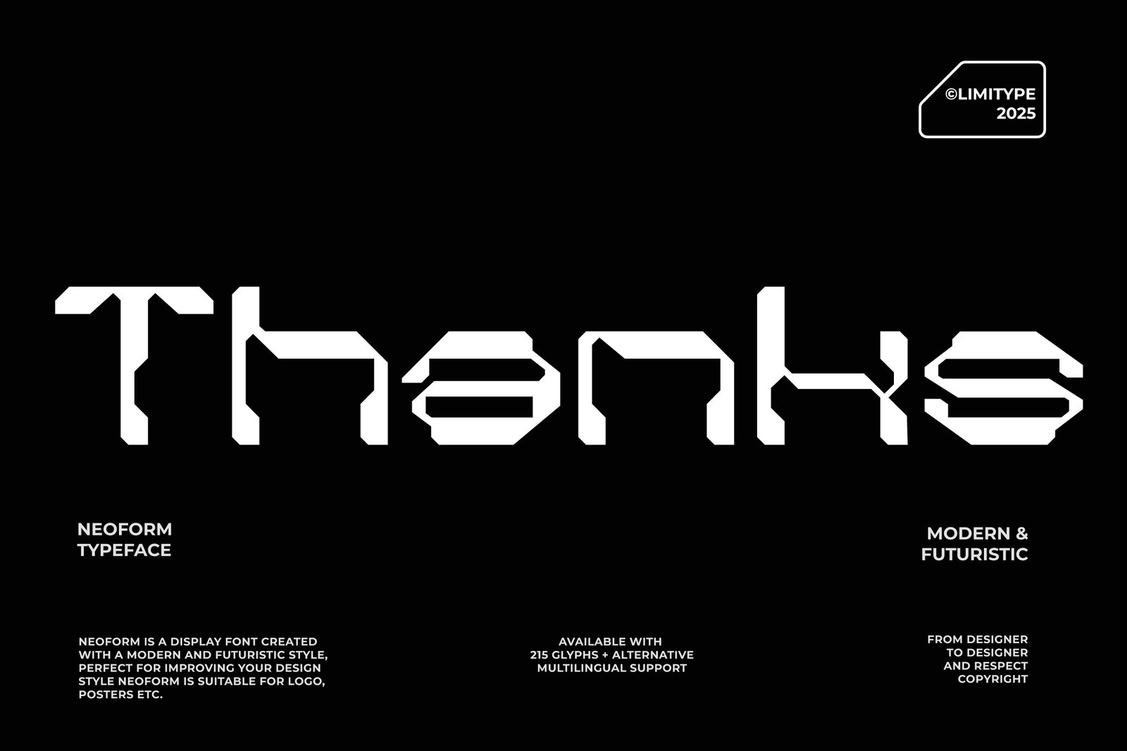 Neoform - Futuristic Font