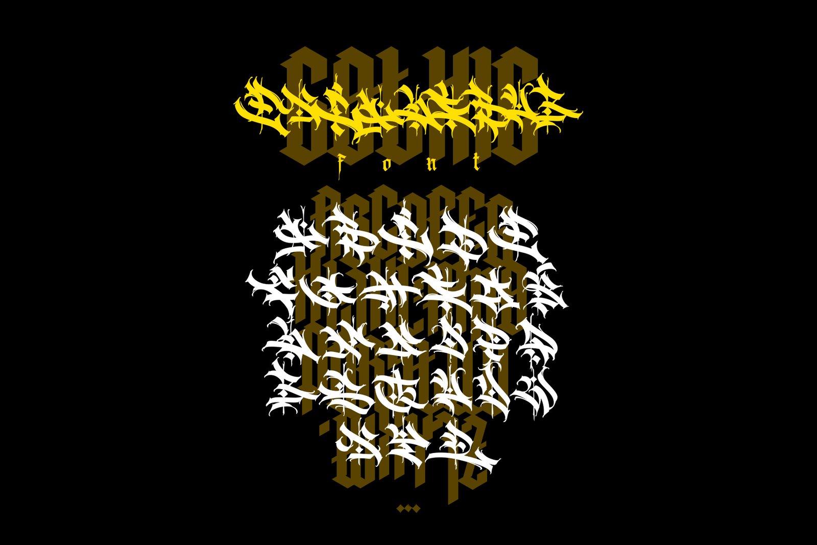 Gothic vector letters - 030