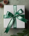 Top View of Christmas Gift Box Mockup