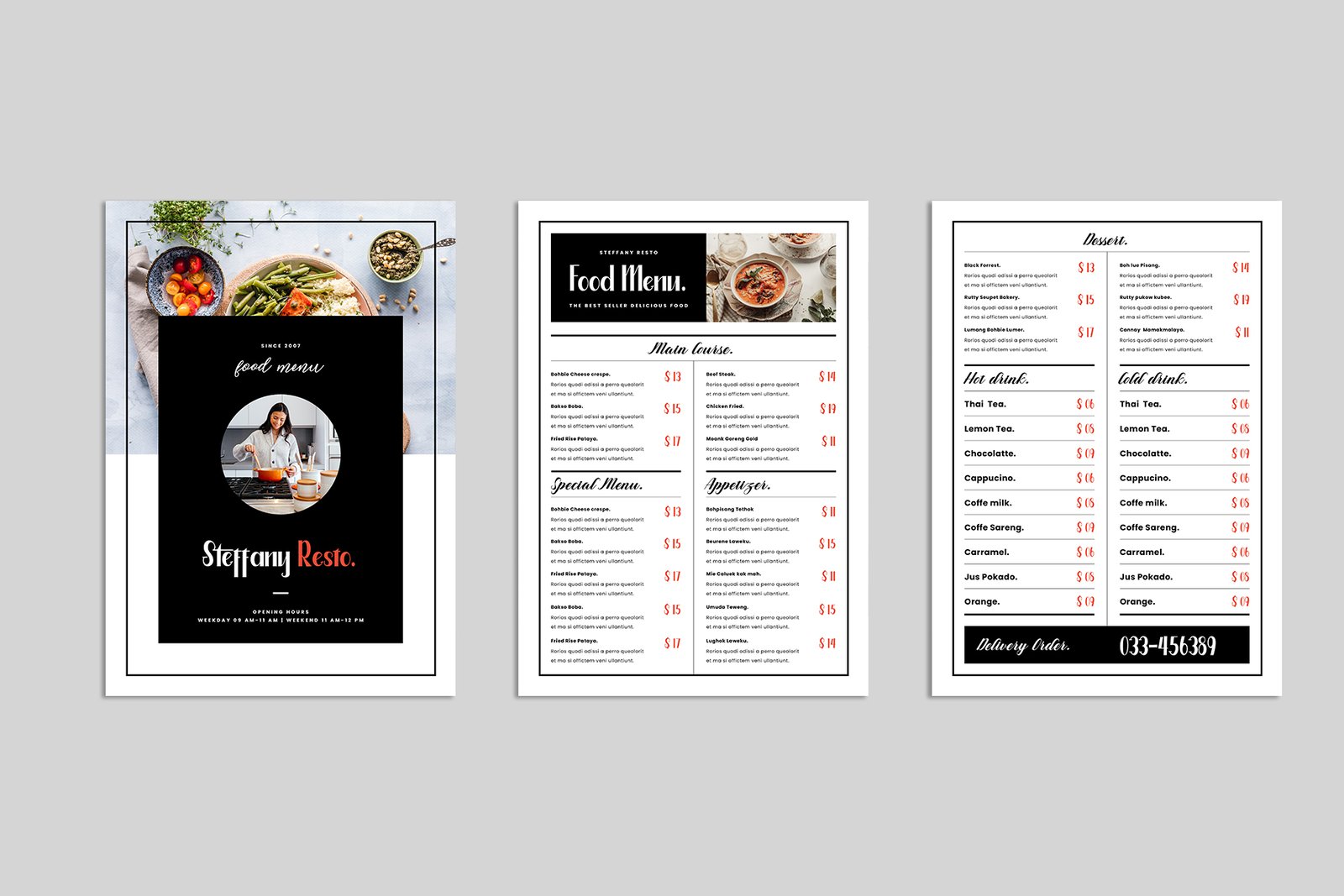 Restaurant Menu Template