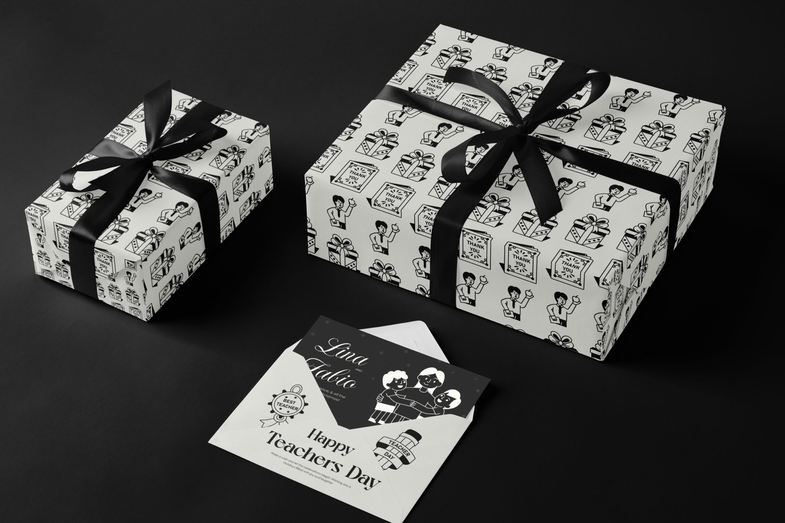 Happy Teachers Day Drawing Set