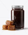 Dark Eucalyptus Honey Jar Mockup