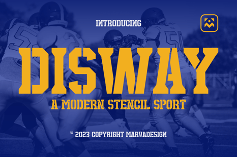 Disway Stencil Slab Font - Bold slab