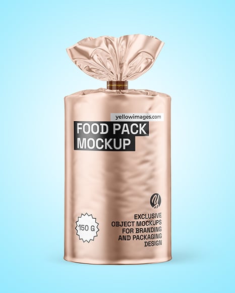 Matte Metallic Package Mockup