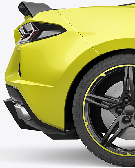 Sport Car Mockup - Side View