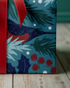 Christmas Gift Box with Red Bow Mockup