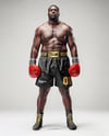 Super Heavyweight Man Wearing Boxing Kit Mockup