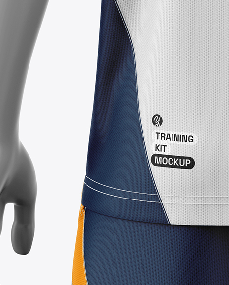 Training Sleeveless Kit Mockup - Back View