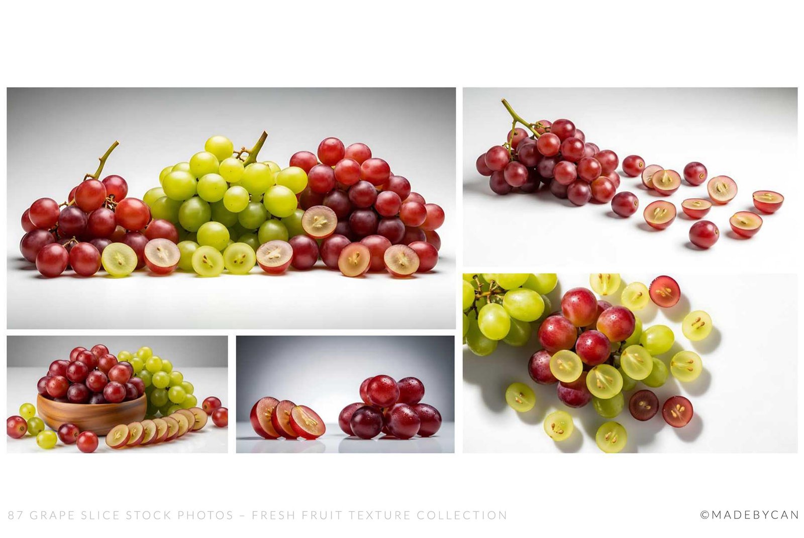 87 Grape Slice Stock Photos – Fresh Fruit Texture Collection
