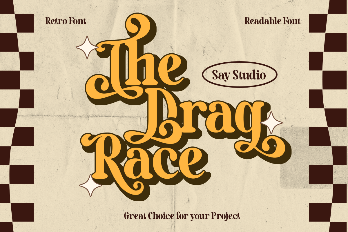 Mocha Brown - Unique Retro Font