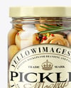 Jar with Pickled Champignons Mockup