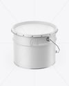 Matte Tin Can w/ Metallic Handle Mockup