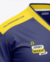 Men's V-Neck Jersey Mockup