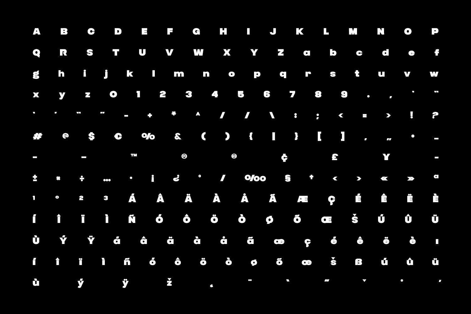 Tuborg Pro Typeface