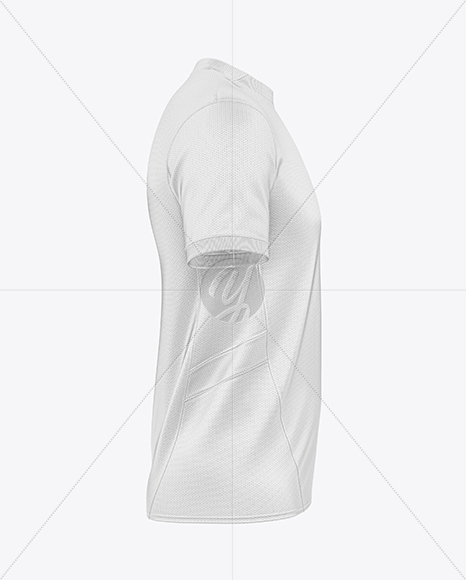 Round Collar Soccer Jersey Mockup