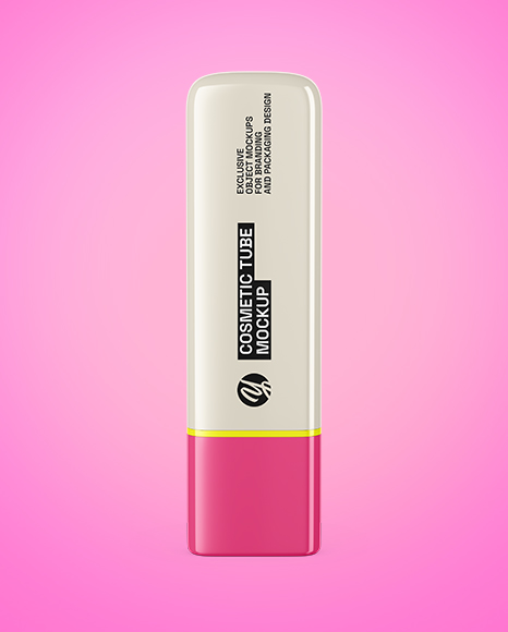 Glossy Cosmetic Tube Mockup
