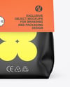 Matte Package with Paper Label Mockup
