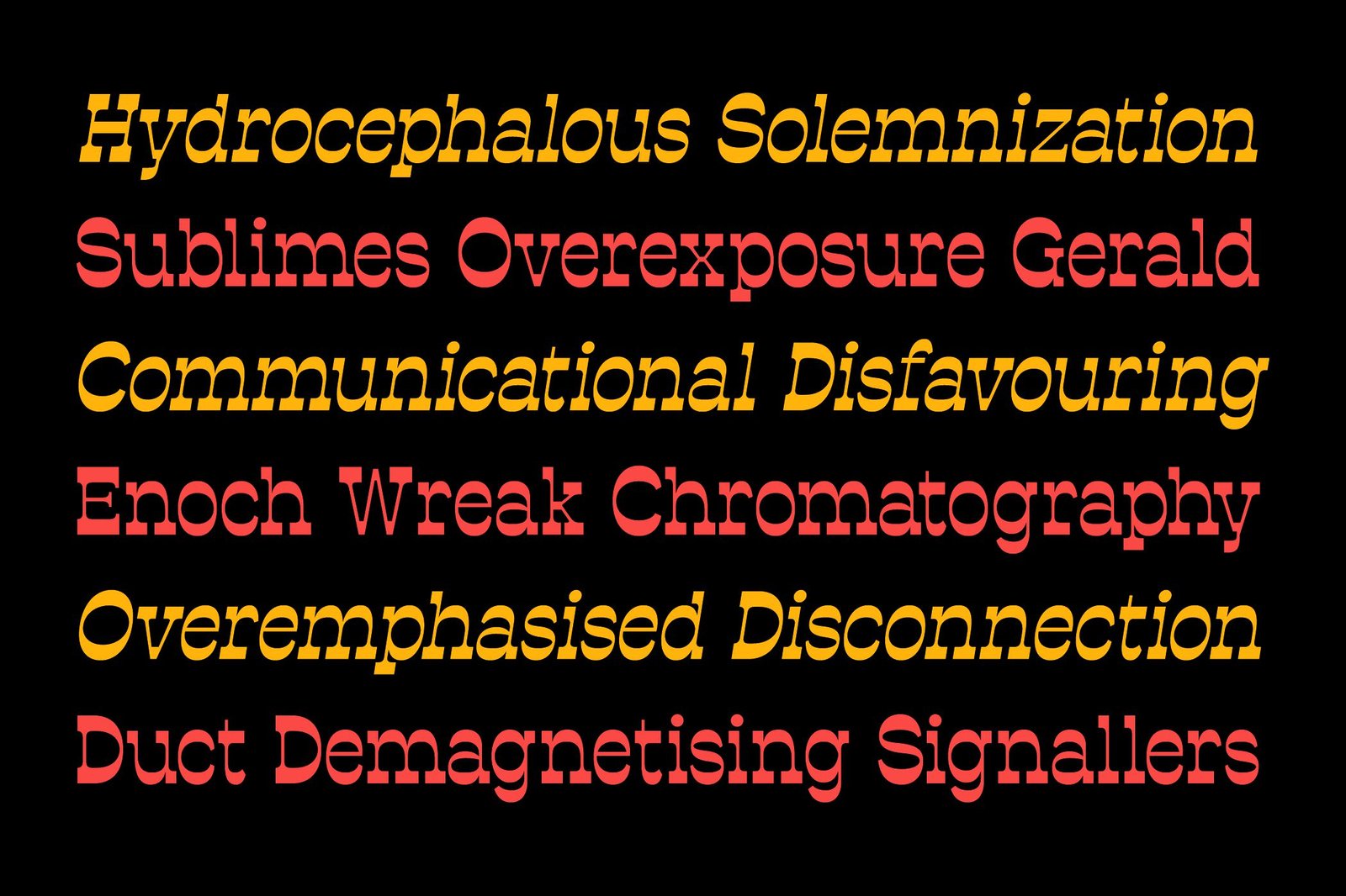 Estripe – A Reversed Contrast Font