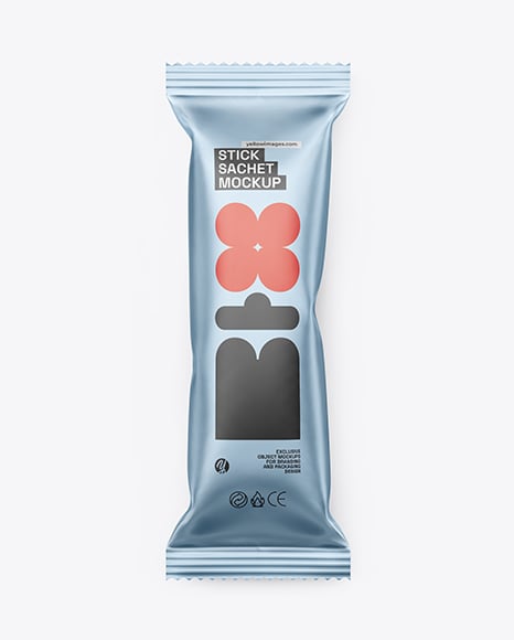 Matte Metallic Package Mockup - Cookie packaging mockup