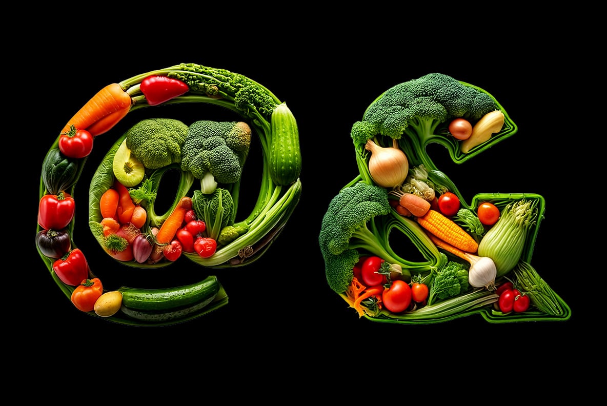 Vegetables Font