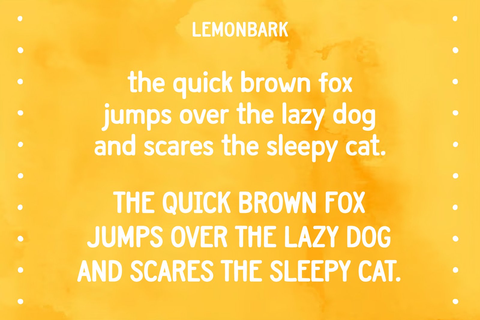 Lemonbark Font