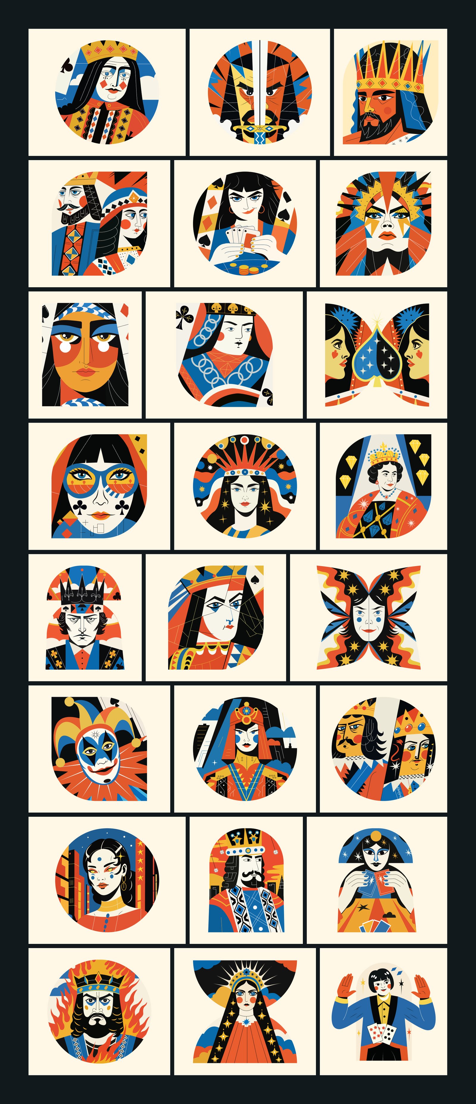Poker Illustration Art Set