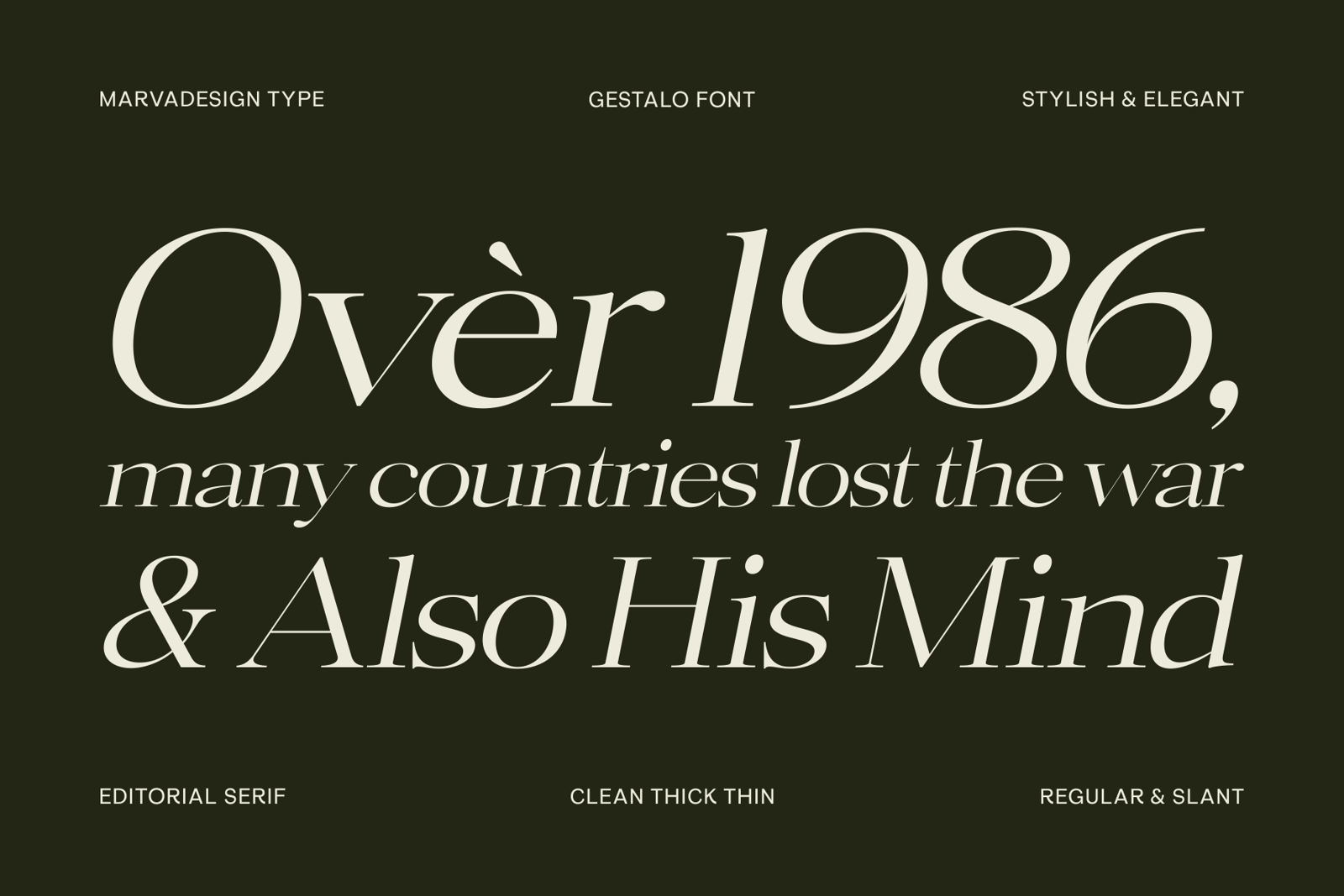 Gestalo Font