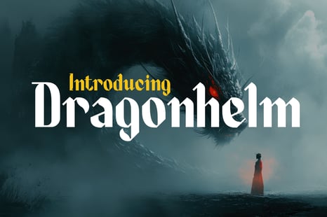 Dragonhelm - Medieval Typeface - Gothic calligraphy