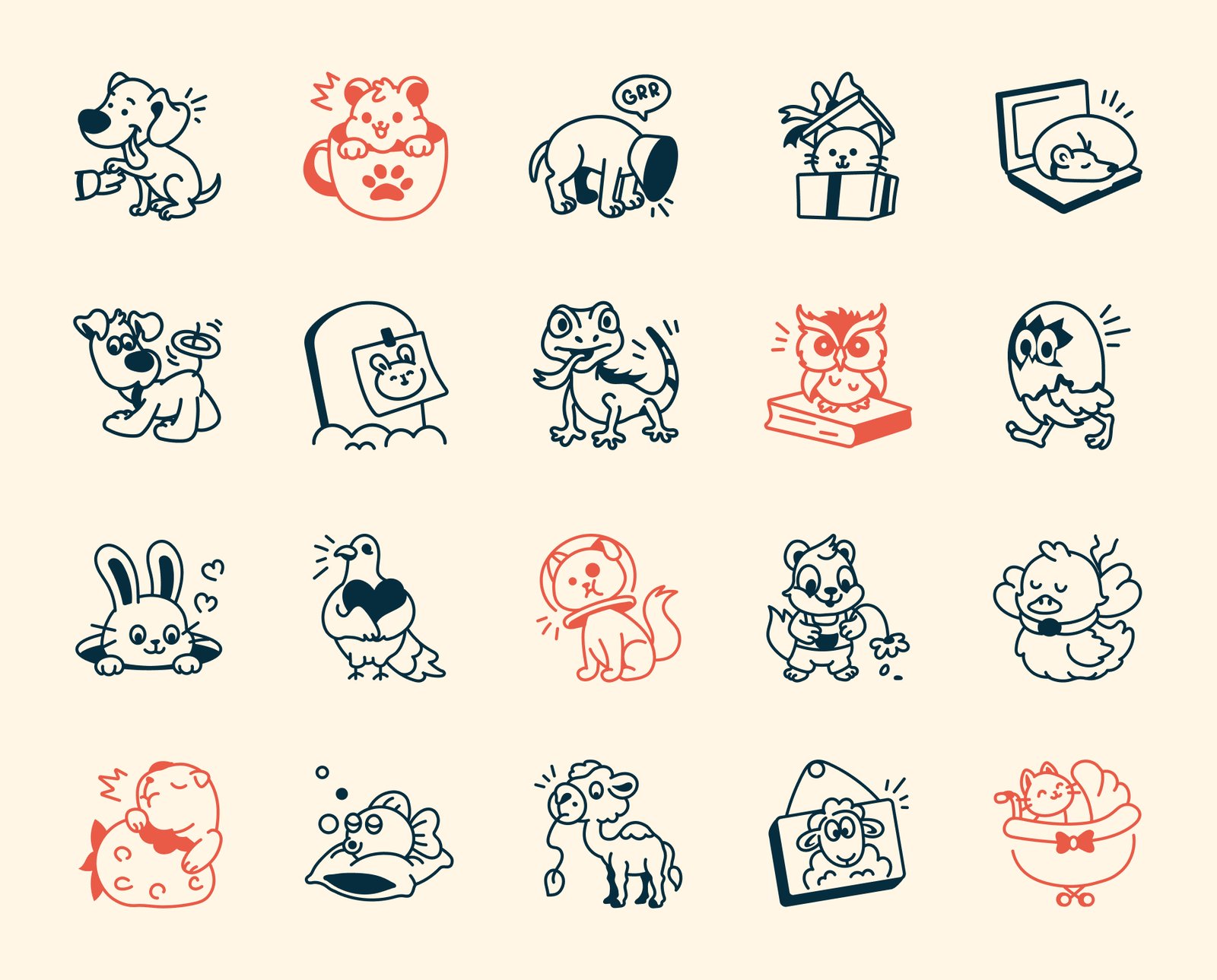 Pet Doodle Icons