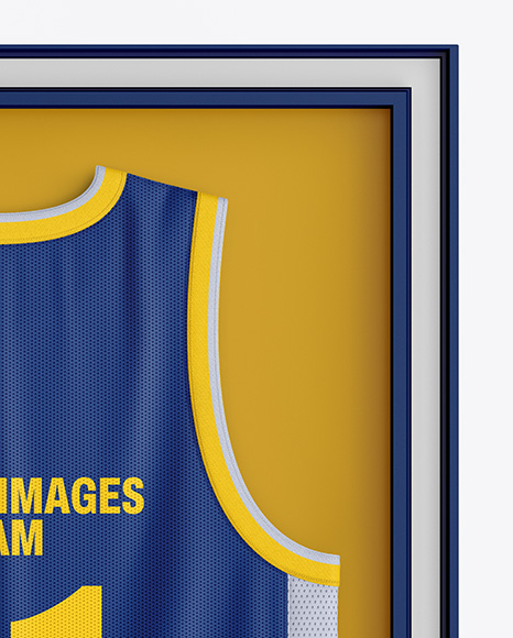 Basketball Jersey in Frame Mockup