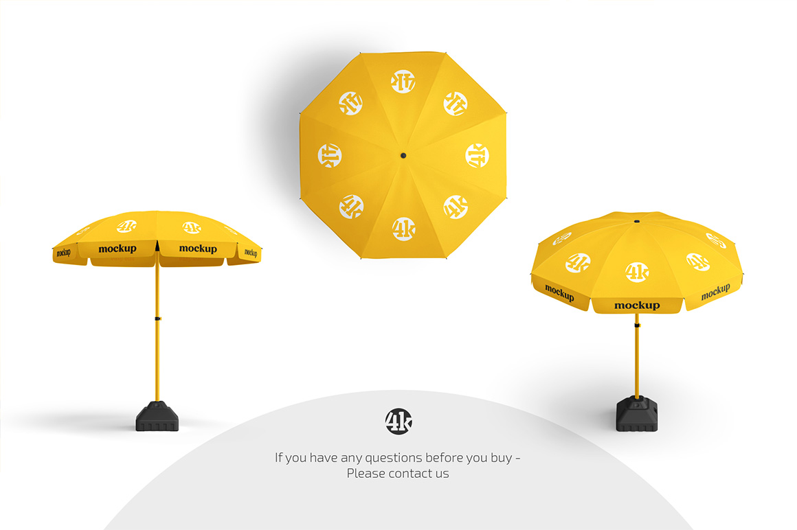 Patio Umbrella Mockup Set