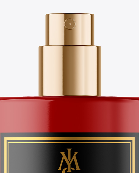 Glossy Perfume Bottle Mockup