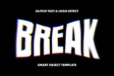 Glitch Text & Logo Effect - Layer styles