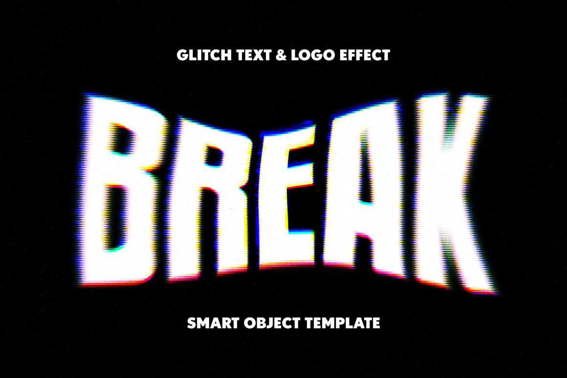 Glitch Text &amp; Logo Effect