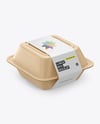 Lunch Box Mockup - Top Side View