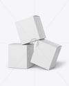 Three Paper Boxes Mockup