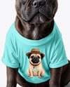 French Bulldog Wearing a T-Shirt Mockup