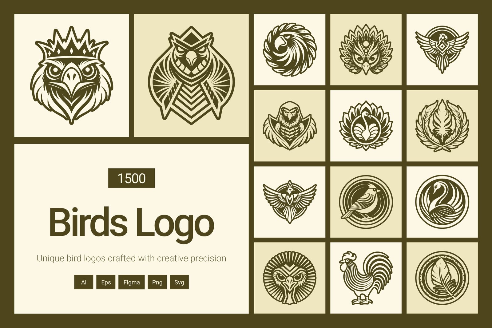 Bird Logo Art Set