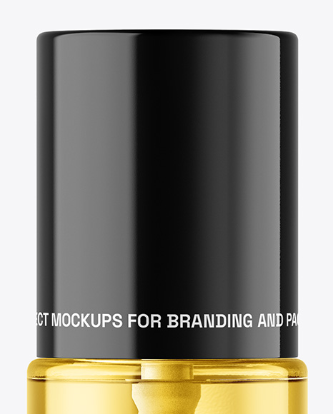 Clear Cosmetic Bottle with Pump Mockup