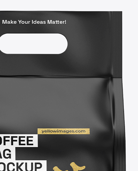 Coffee Bag Mockup – Front and Side View
