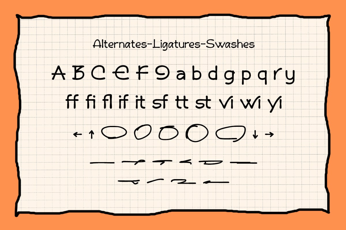 Banda Note - Handwritten Marker Note Font
